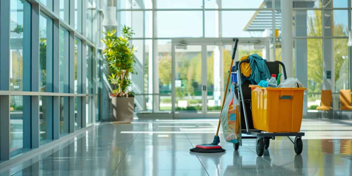 Commercial facility lobby serviced by Monarch