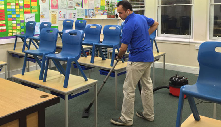 Education and school facility cleaning